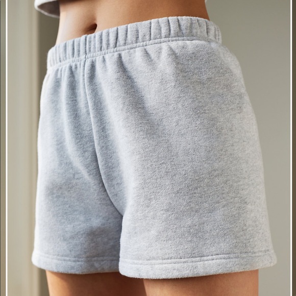 ARITZIA COZY FLEECE HIGH RISE SWEATSHORTS - Picture 4 of 4